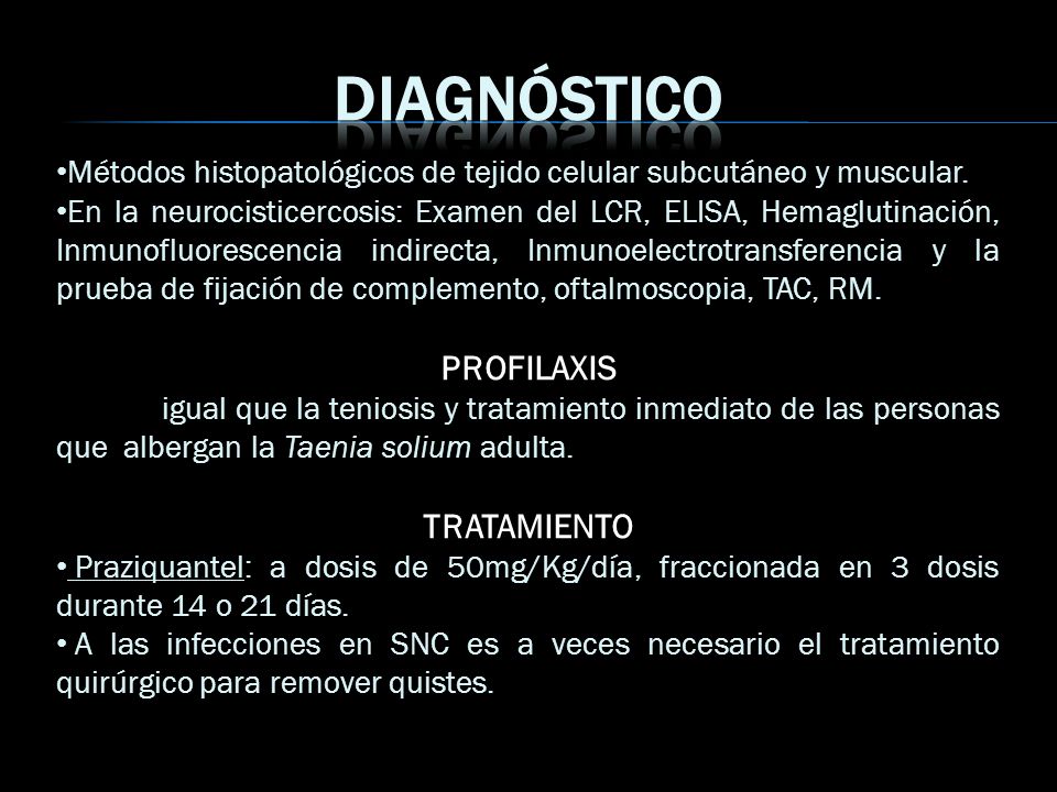 tratamiento para tenia solium